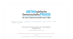 Desktop Screenshot of ortho-praxis-bochum.de